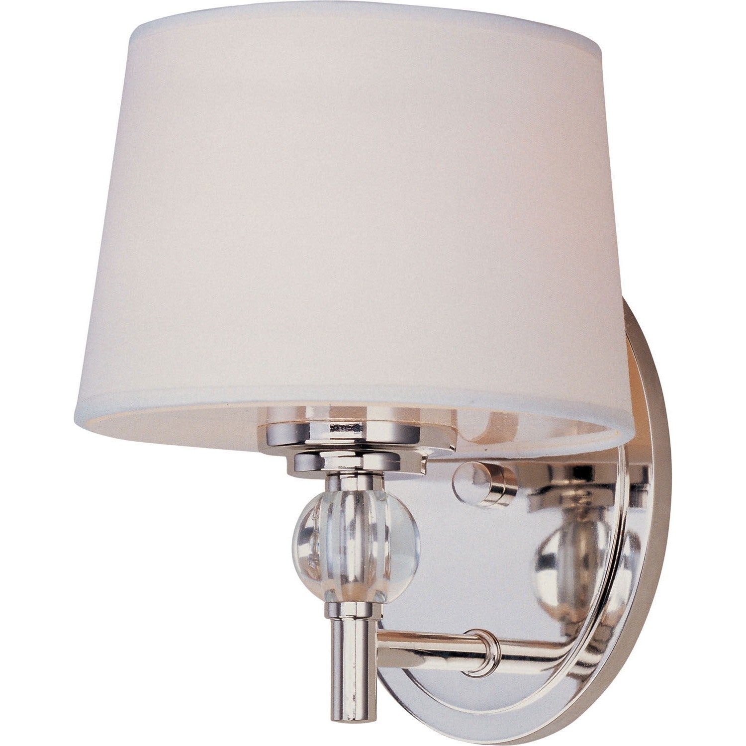 Maxim - 12761WTPN - One Light Wall Sconce - Rondo - Polished Nickel