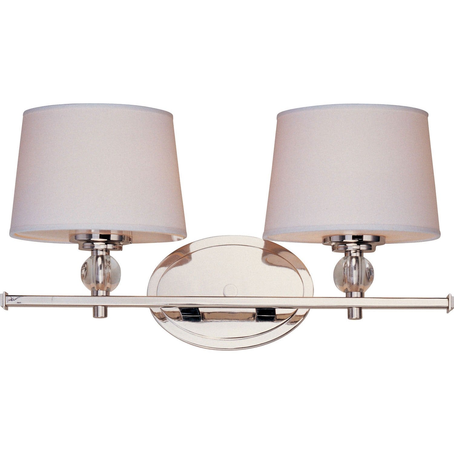 Maxim - 12762WTPN - Two Light Bath Vanity - Rondo - Polished Nickel