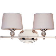 Maxim - 12762WTPN - Two Light Bath Vanity - Rondo - Polished Nickel