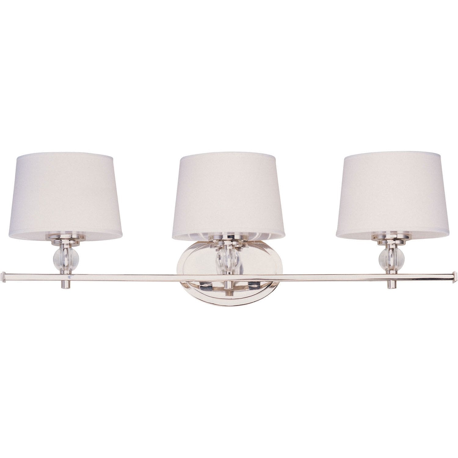 Maxim - 12763WTPN - Three Light Bath Vanity - Rondo - Polished Nickel