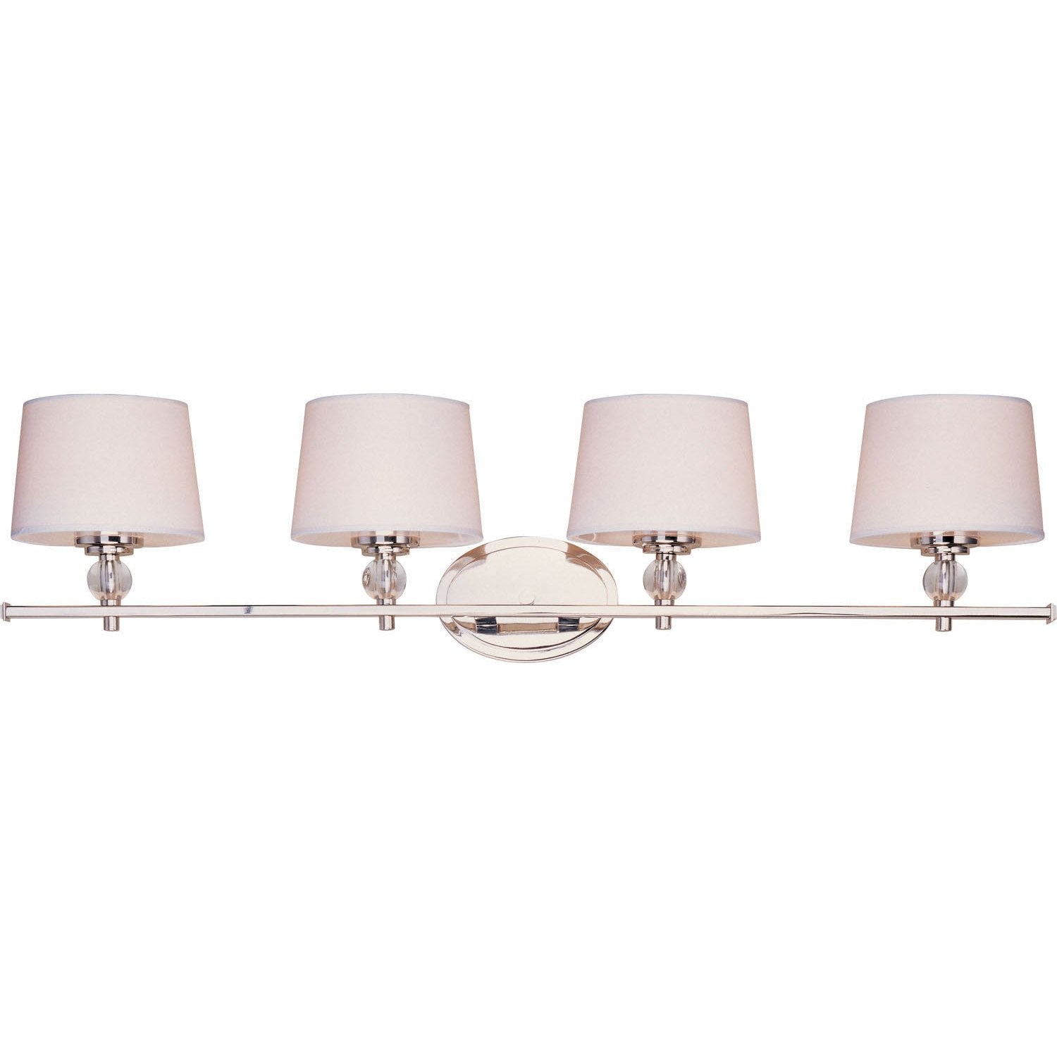Maxim - 12764WTPN - Four Light Bath Vanity - Rondo - Polished Nickel