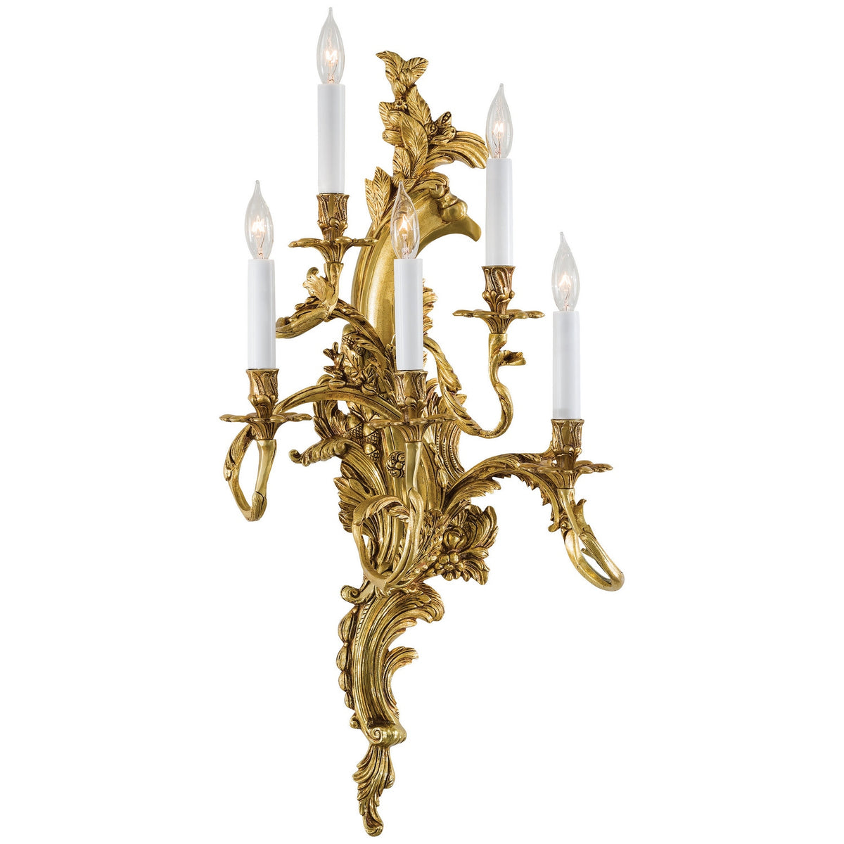 Metropolitan - N2195-R - Five Light Wall Sconce - Metropolitan - Aged French Gold