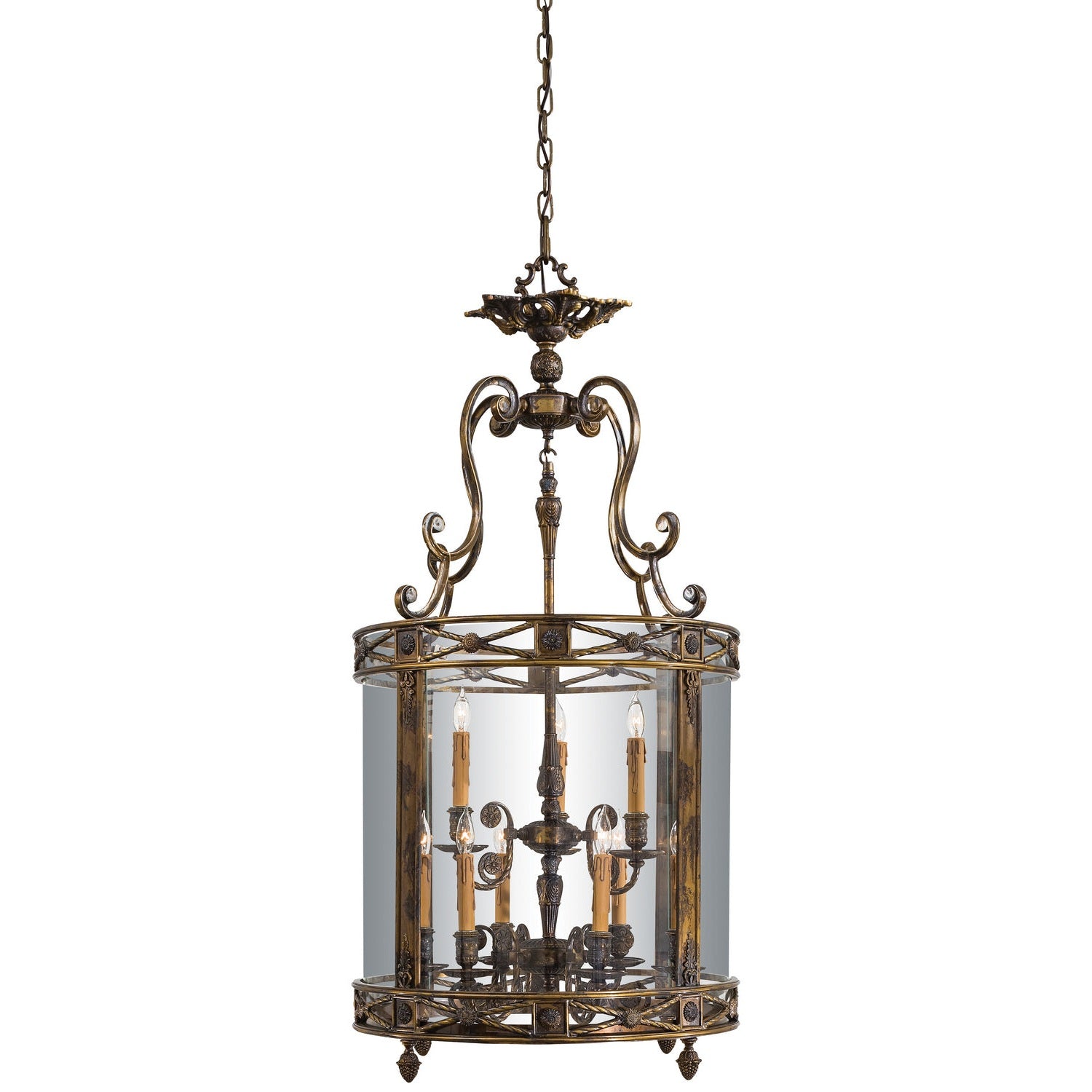 Metropolitan - N3906 - Nine Light Foyer Pendant - Metropolitan - Oxide Brass