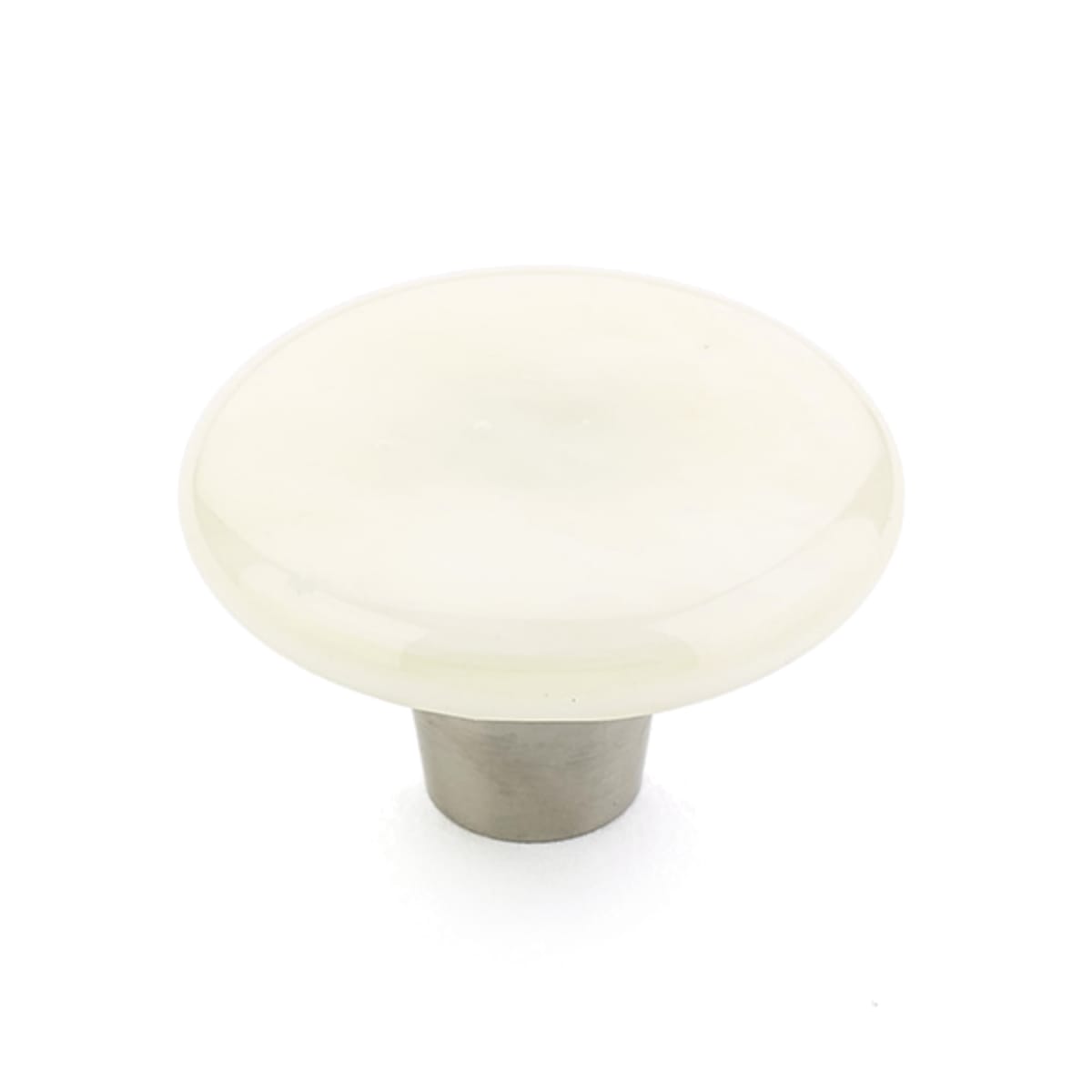 Ice 1-1/2" Modern Designer Glass Round Cabinet Knob - Made in USA
