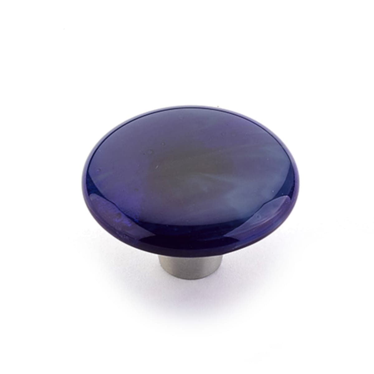 Ice 1-1/2" Modern Designer Glass Round Cabinet Knob - Made in USA