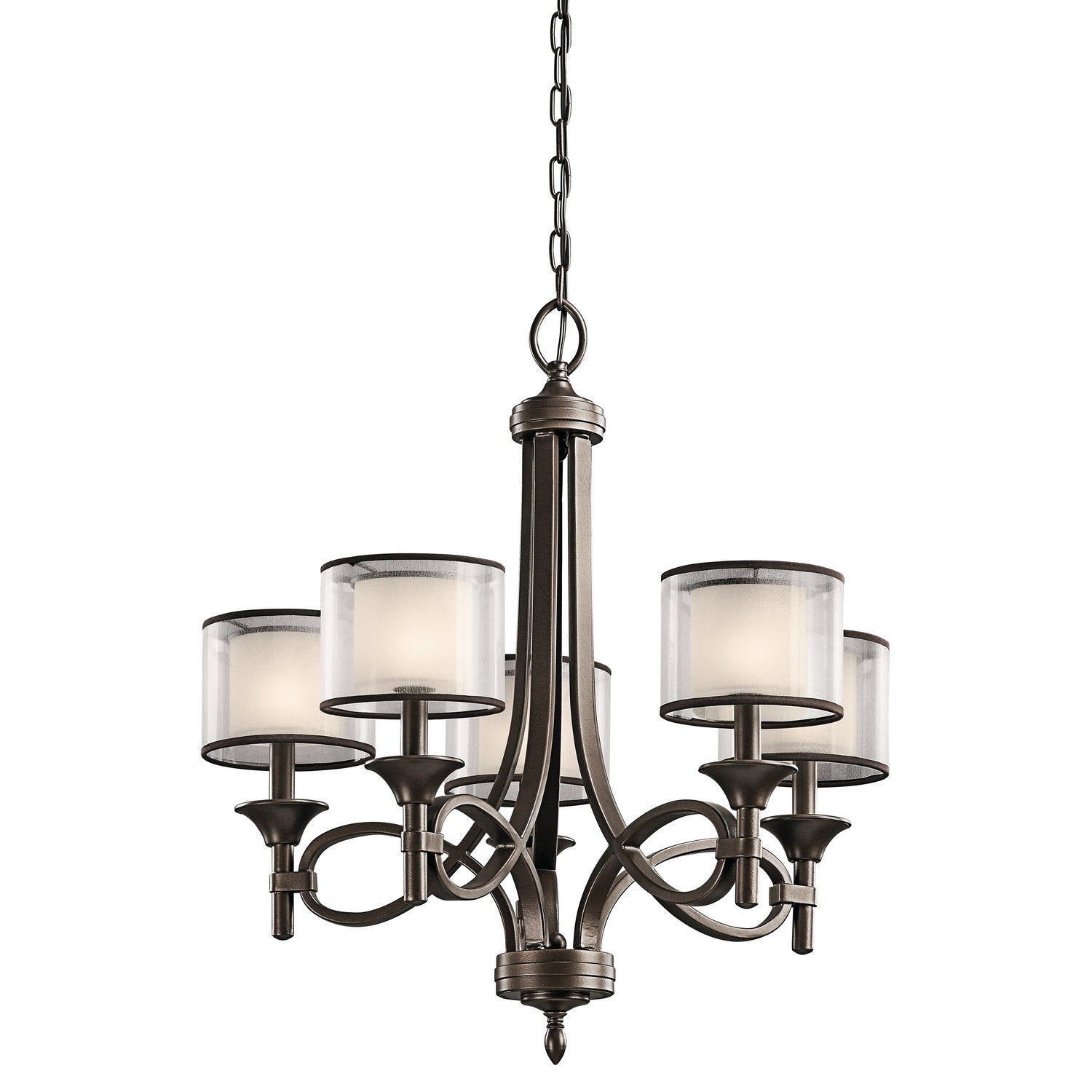 Kichler - 42381MIZ - Five Light Chandelier - Lacey - Mission Bronze