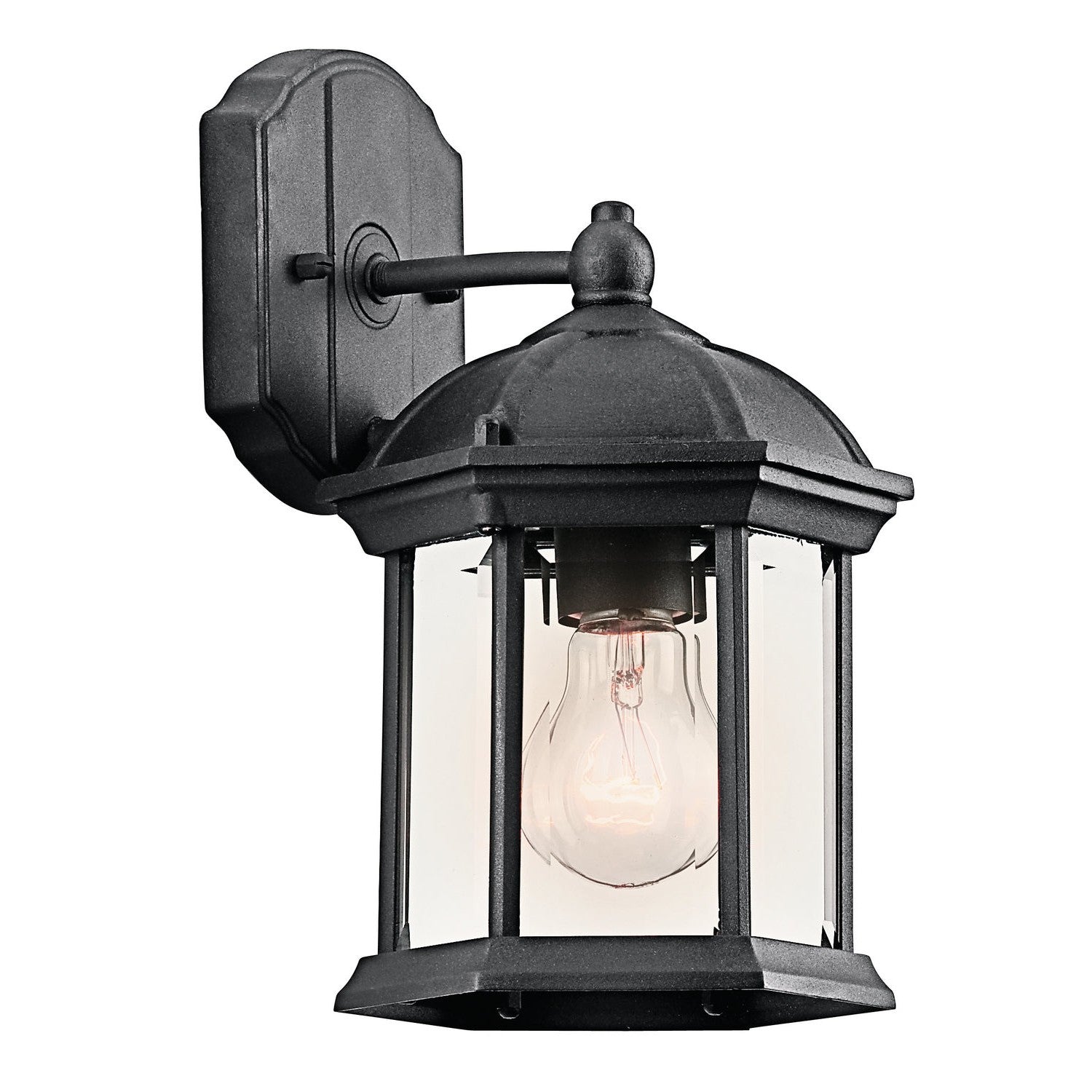Kichler - 49183BK - One Light Outdoor Wall Mount - Barrie - Black