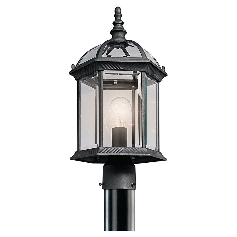 Kichler - 49187BK - One Light Outdoor Post Mount - Barrie - Black