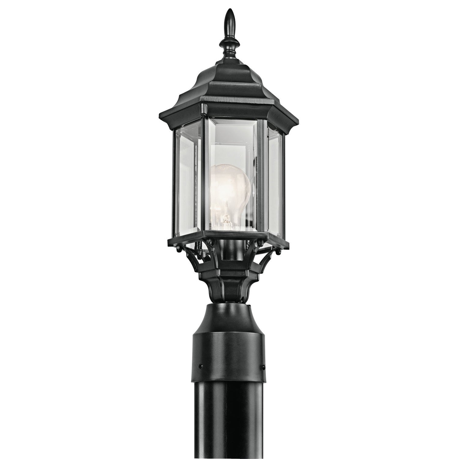 Kichler - 49256BK - One Light Outdoor Post Mount - Chesapeake - Black