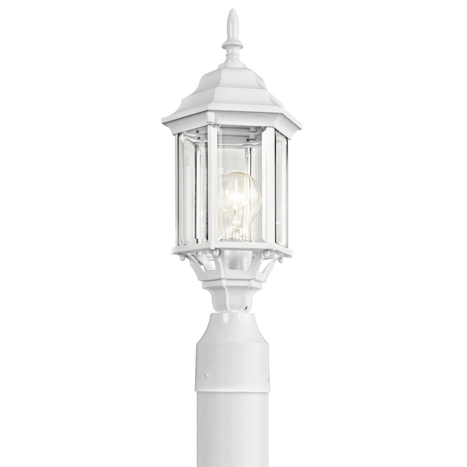 Kichler - 49256WH - One Light Outdoor Post Mount - Chesapeake - White