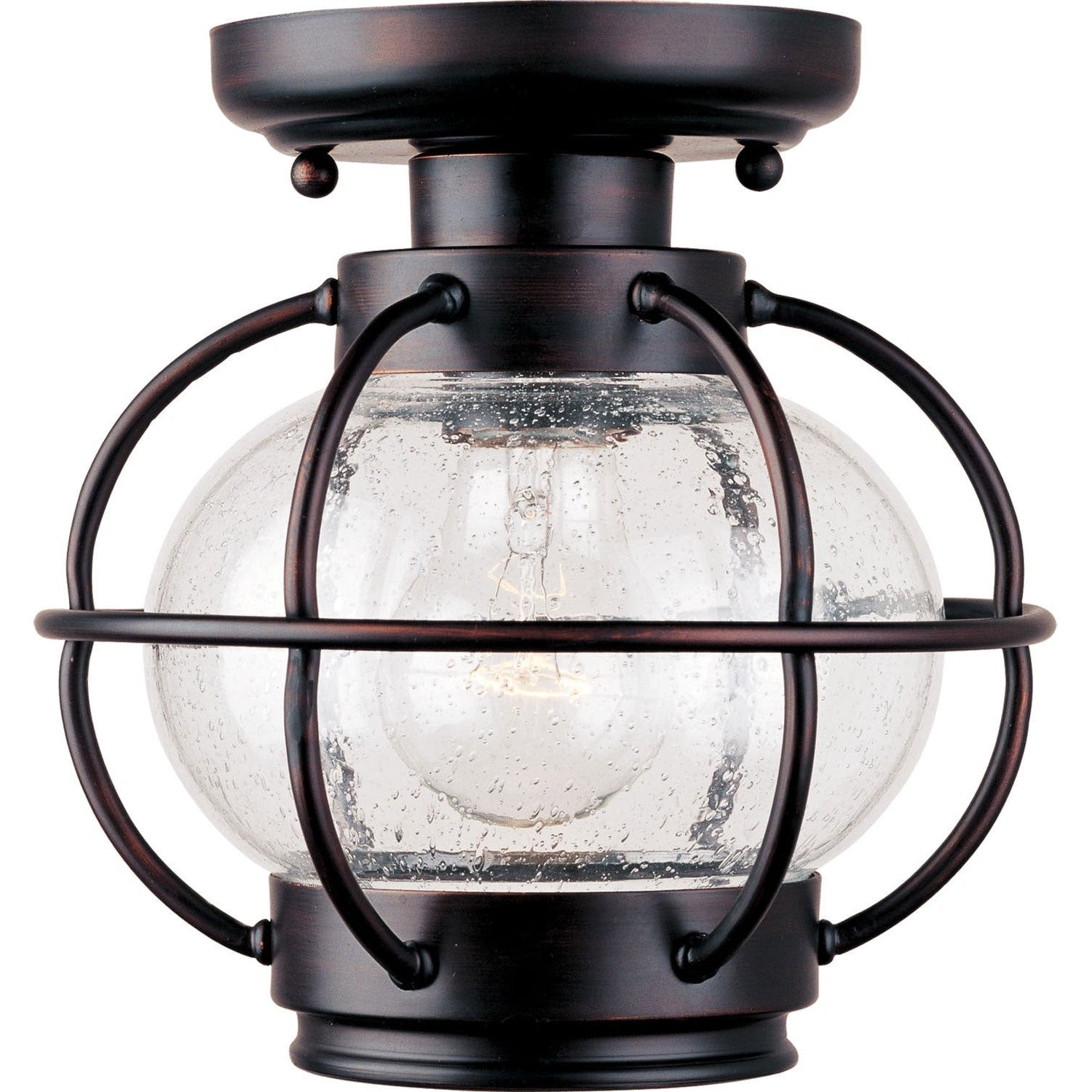 Maxim - 30508CDOI - One Light Outdoor Ceiling Mount - Portsmouth - Oil Rubbed Bronze