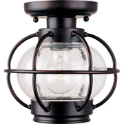 Maxim - 30508CDOI - One Light Outdoor Ceiling Mount - Portsmouth - Oil Rubbed Bronze