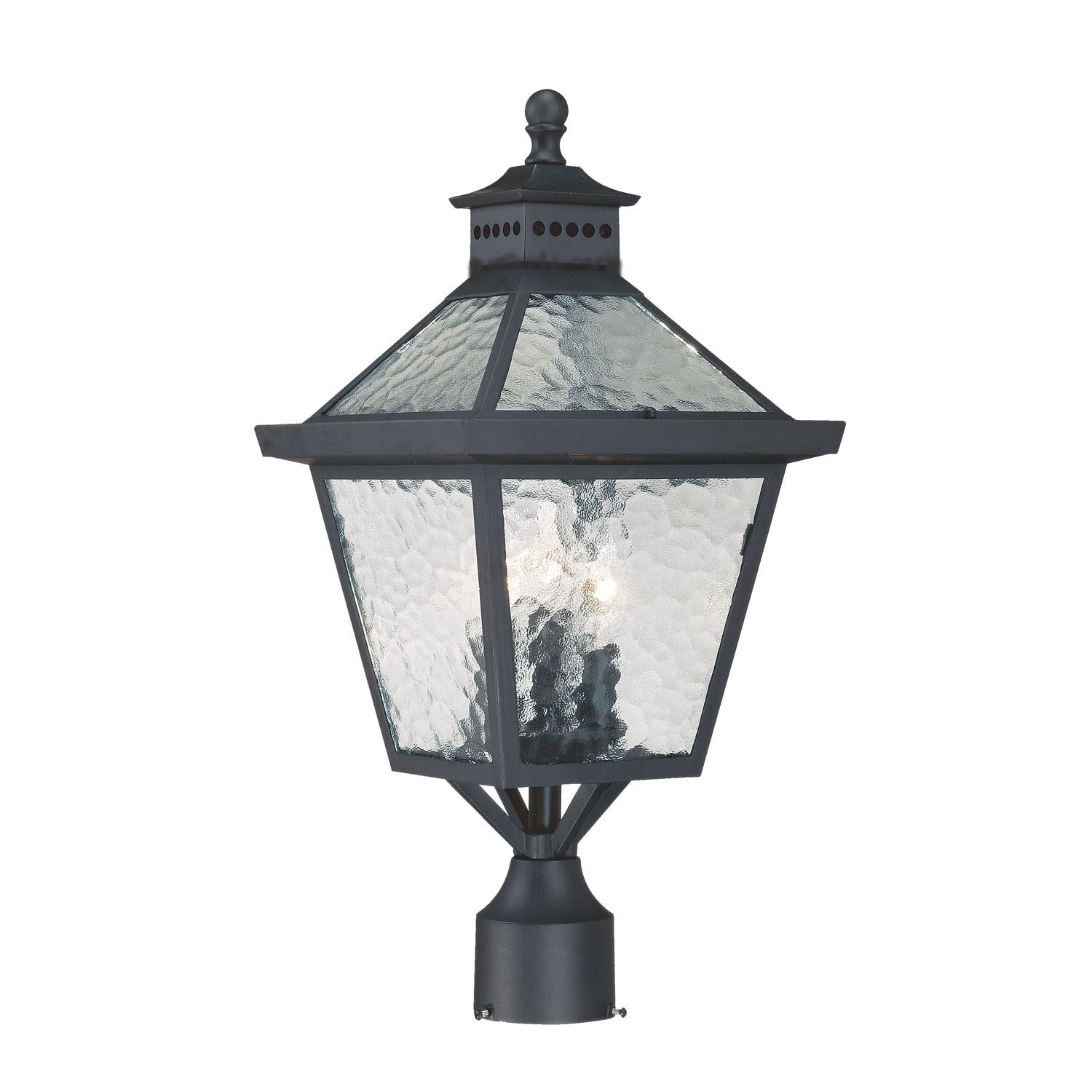 Acclaim Lighting - 7677BK - Three Light Post Mount - Bay Street - Matte Black