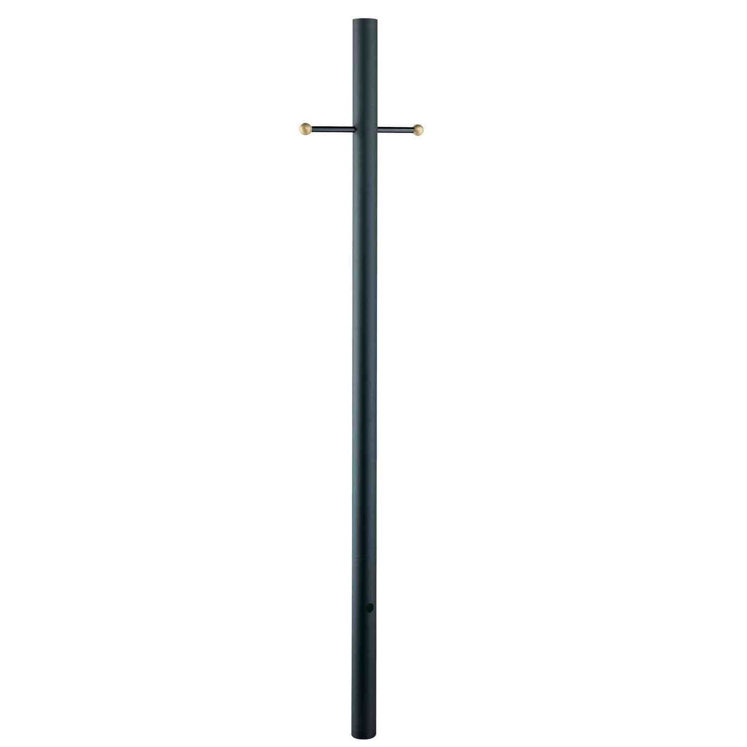 Acclaim Lighting - 96BK - Post With Cross Arm - Direct Burial Lamp Posts - Matte Black