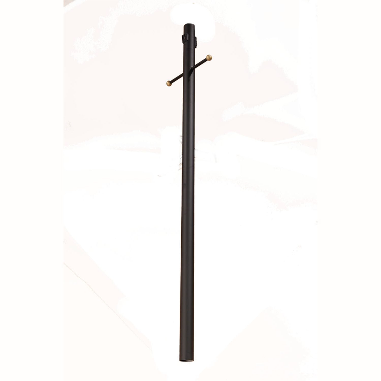 Acclaim Lighting - 99BK - Post With Photocell, Outlet And Cross Arm - Direct Burial Lamp Posts - Matte Black