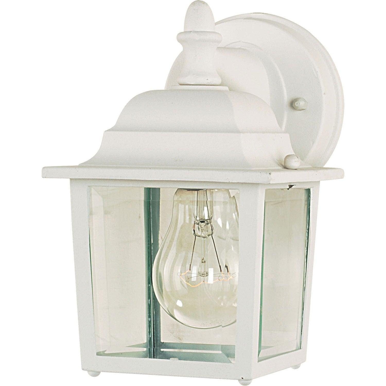 Maxim - 1025WT - One Light Outdoor Wall Lantern - Builder Cast - White