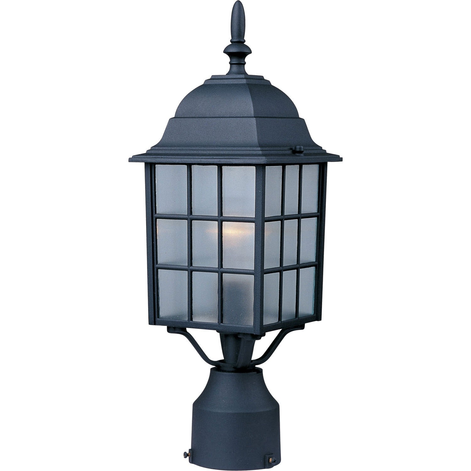 Maxim - 1052BK - One Light Outdoor Pole/Post Lantern - North Church - Black