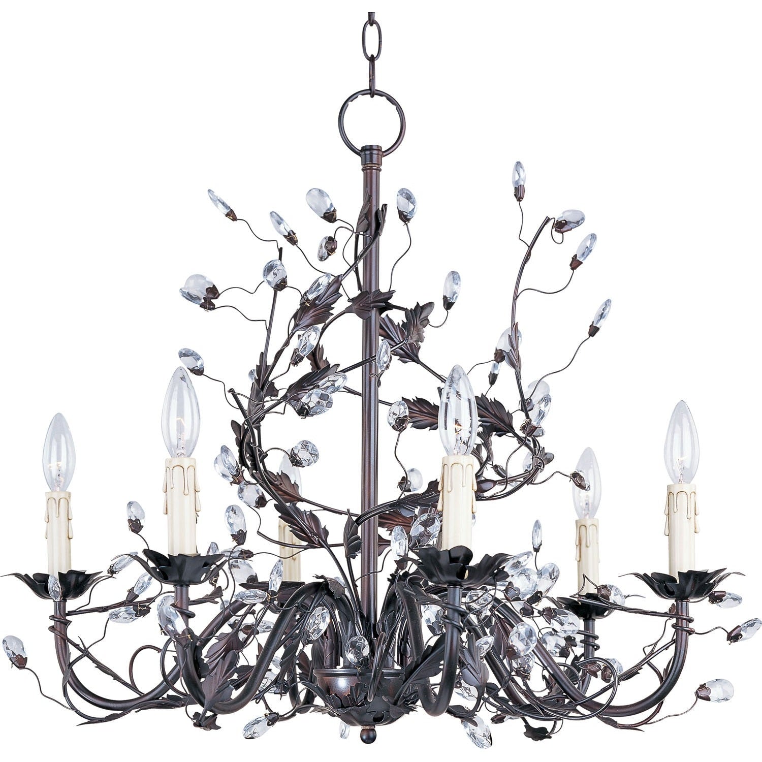 Maxim - 2851OI - Six Light Chandelier - Elegante - Oil Rubbed Bronze