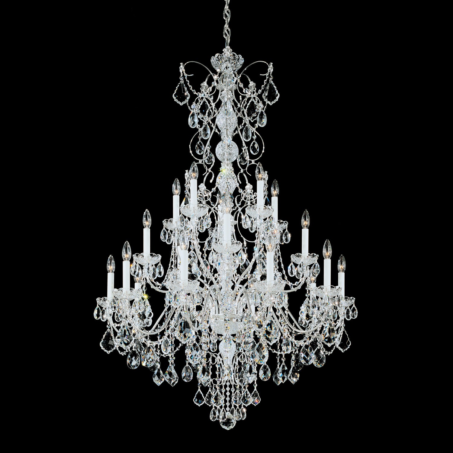 Schonbek - 1716-40 - 20 Light Chandelier - Century - Polished Silver