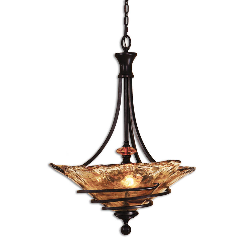 Uttermost - 21904 - Three Light Pendant - Vitalia - Oil Rubbed Bronze