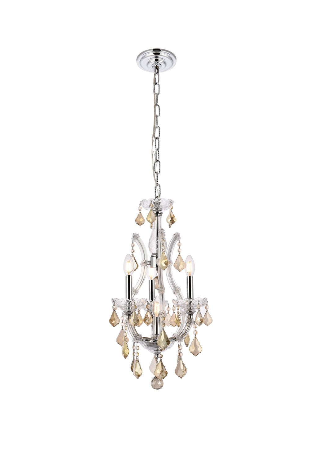 Elegant Lighting - 2800D12C-GT/RC - Four Light Pendant - Maria Theresa - Chrome