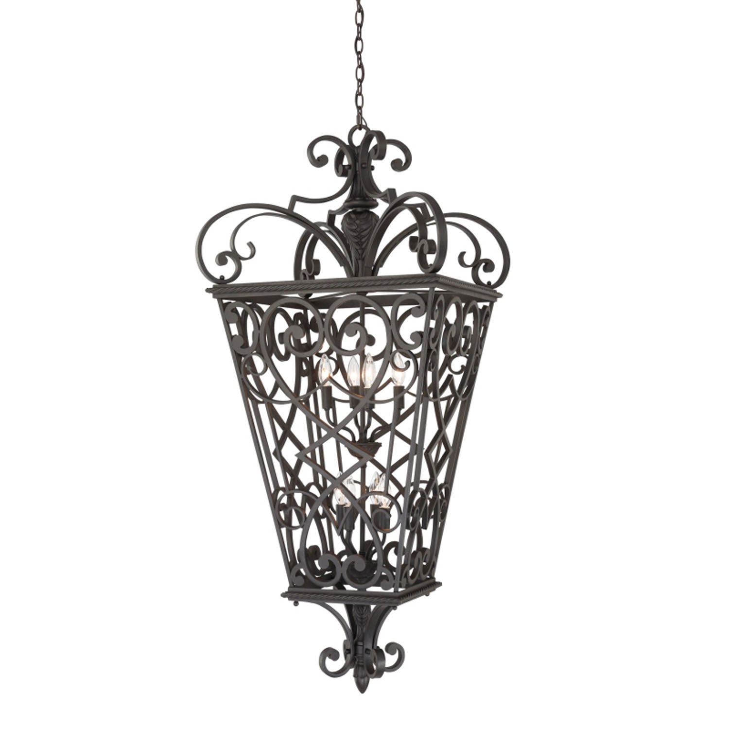 Quoizel - FQ1931MK01 - Eight Light Outdoor Hanging Lantern - Fort Quinn - Marcado Black