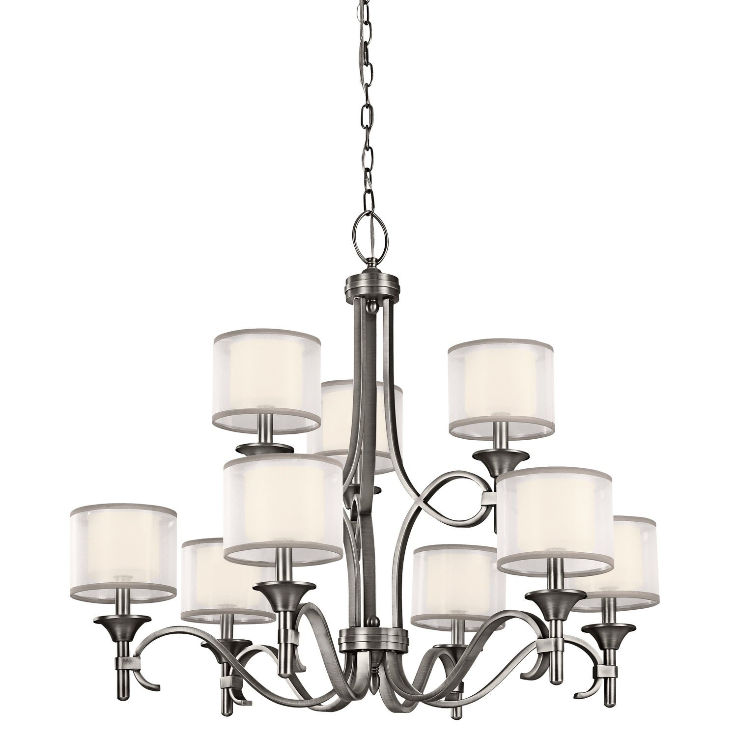 Kichler - 42382AP - Nine Light Chandelier - Lacey - Antique Pewter
