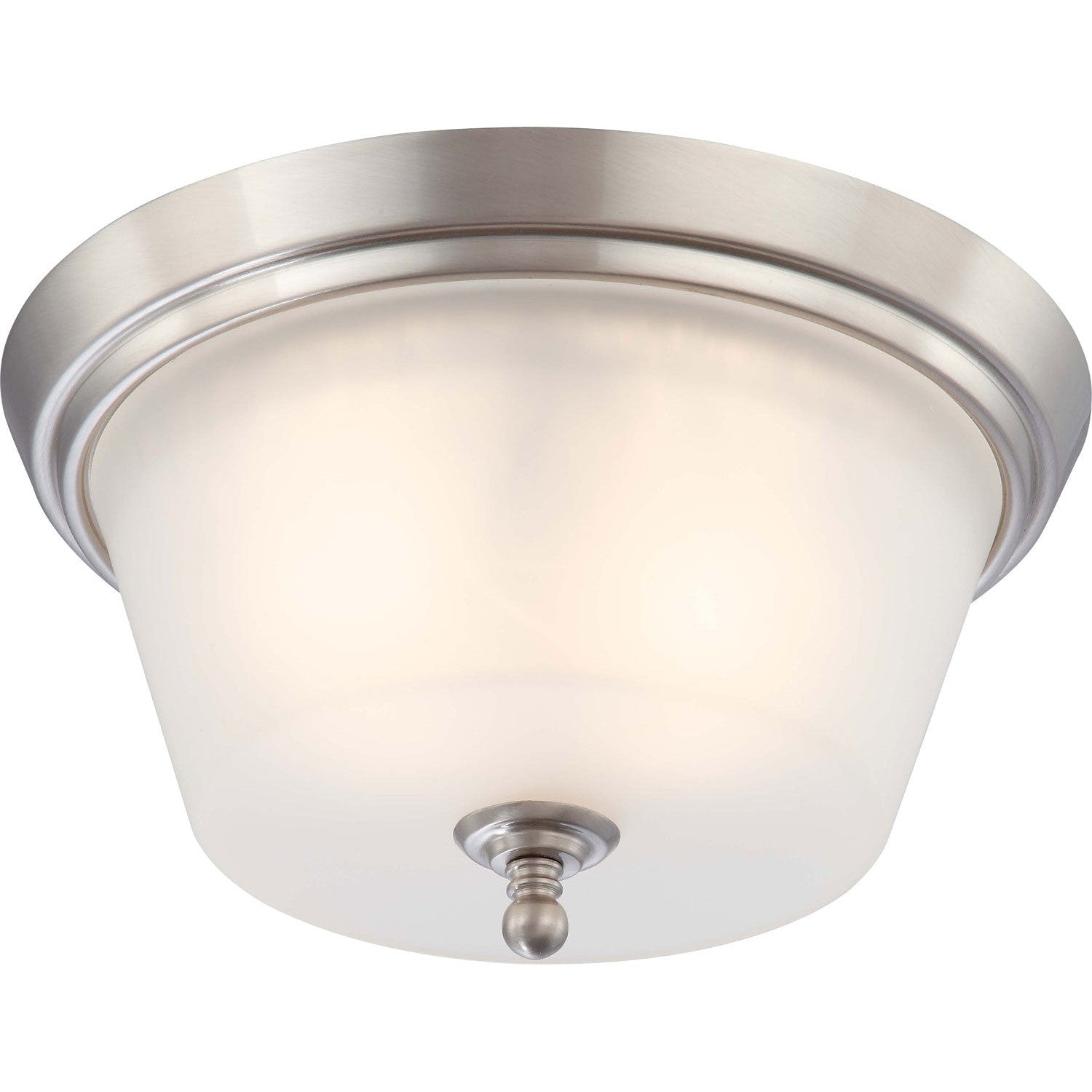 Nuvo Lighting - 60-4152 - Two Light Flush Mount - Surrey - Brushed Nickel