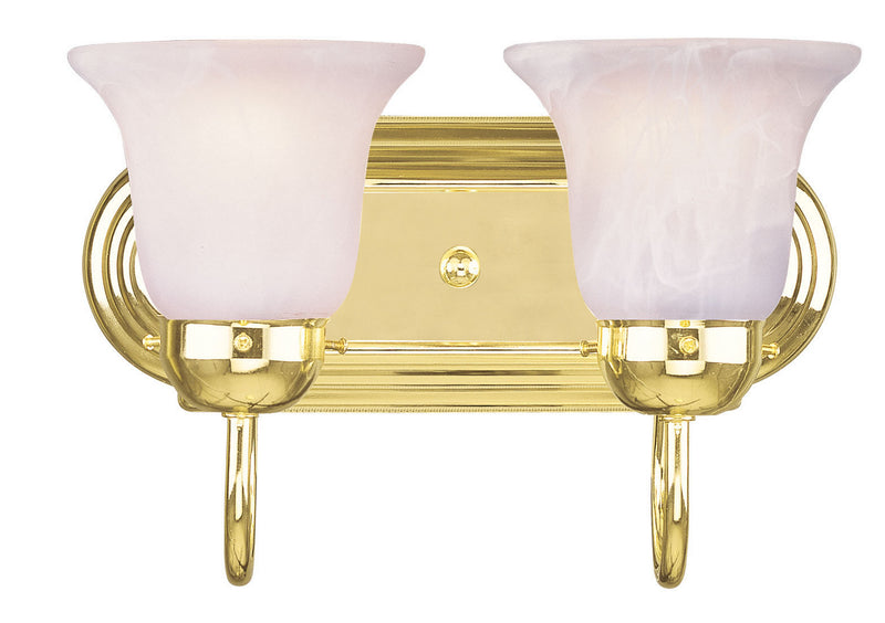 Livex Lighting - 1072-02 - Two Light Bath Vanity - Rivera - Polished Brass