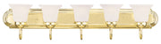 Livex Lighting - 1075-02 - Five Light Bath Vanity - Rivera - Polished Brass