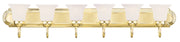 Livex Lighting - 1076-02 - Six Light Bath Vanity - Rivera - Polished Brass