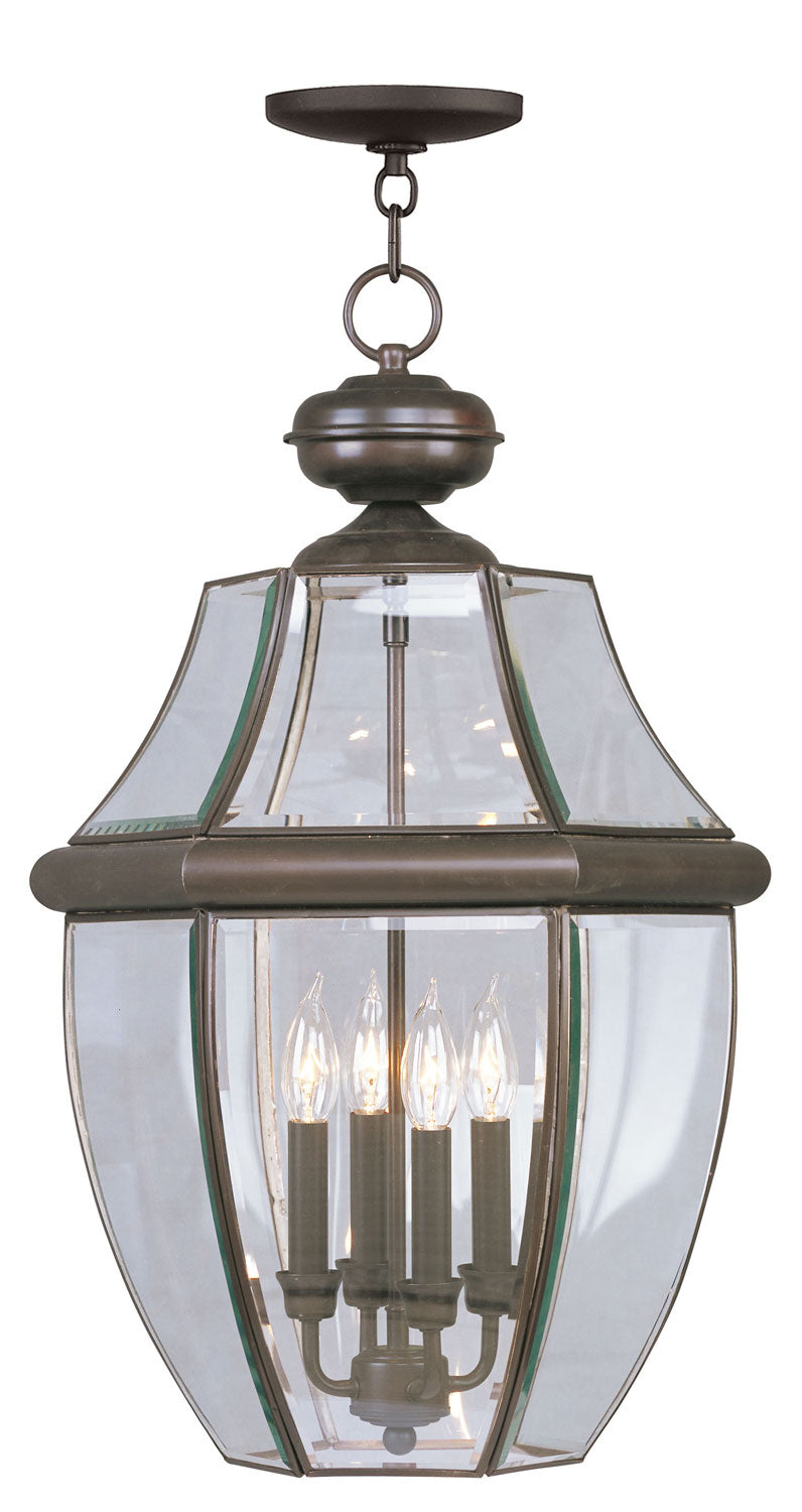 Livex Lighting - 2357-07 - Four Light Outdoor Pendant - Monterey - Bronze
