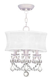 Livex Lighting - 6303-03 - Three Light Mini Chandelier/Ceiling Mount - Newcastle - White