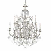 Crystorama - 5119-OS-CL-S - 12 Light Chandelier - Regis - Olde Silver