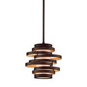 Corbett Lighting - 113-41-BRL/GL - One Light Pendant - Vertigo - Bronze And Gold Leaf