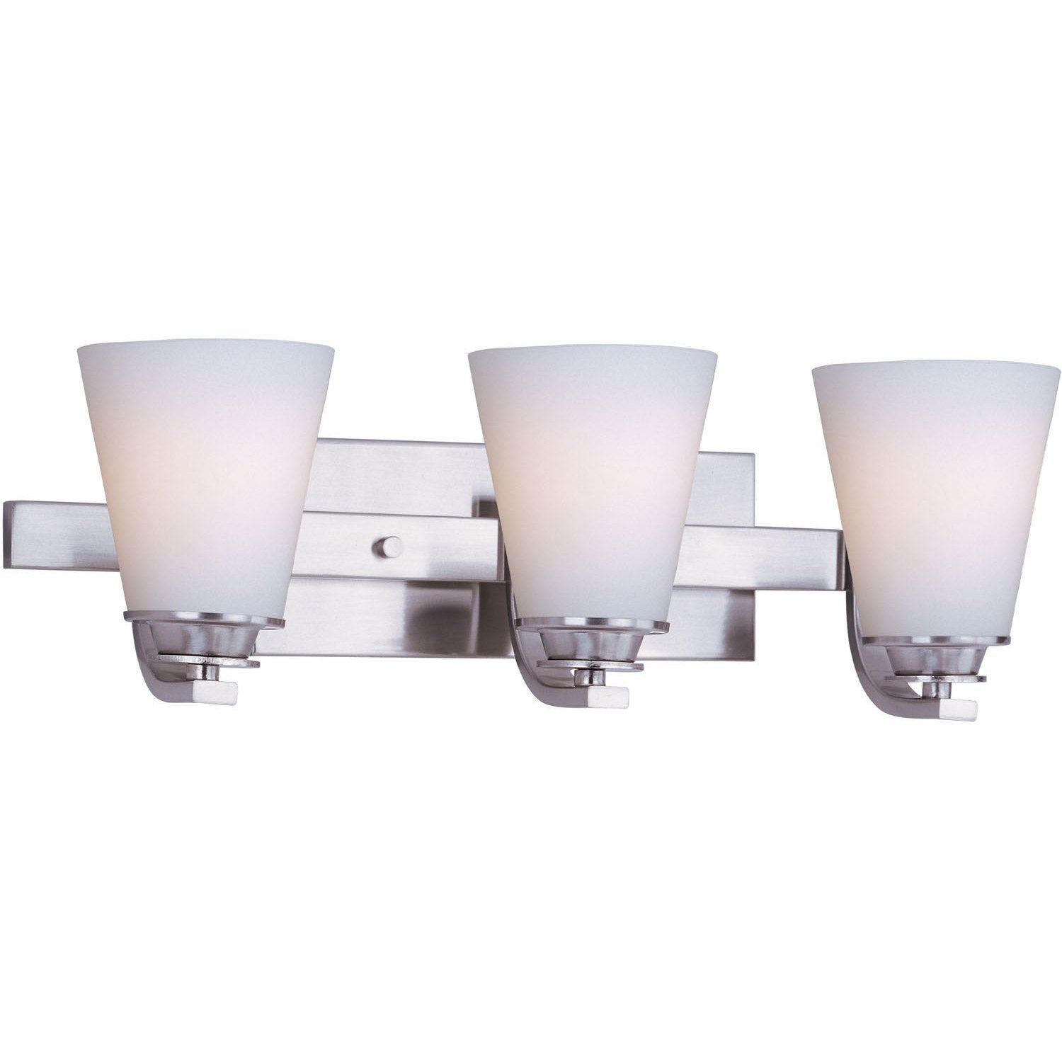 Maxim - 9013SWSN - Three Light Bath Vanity - Conical - Satin Nickel