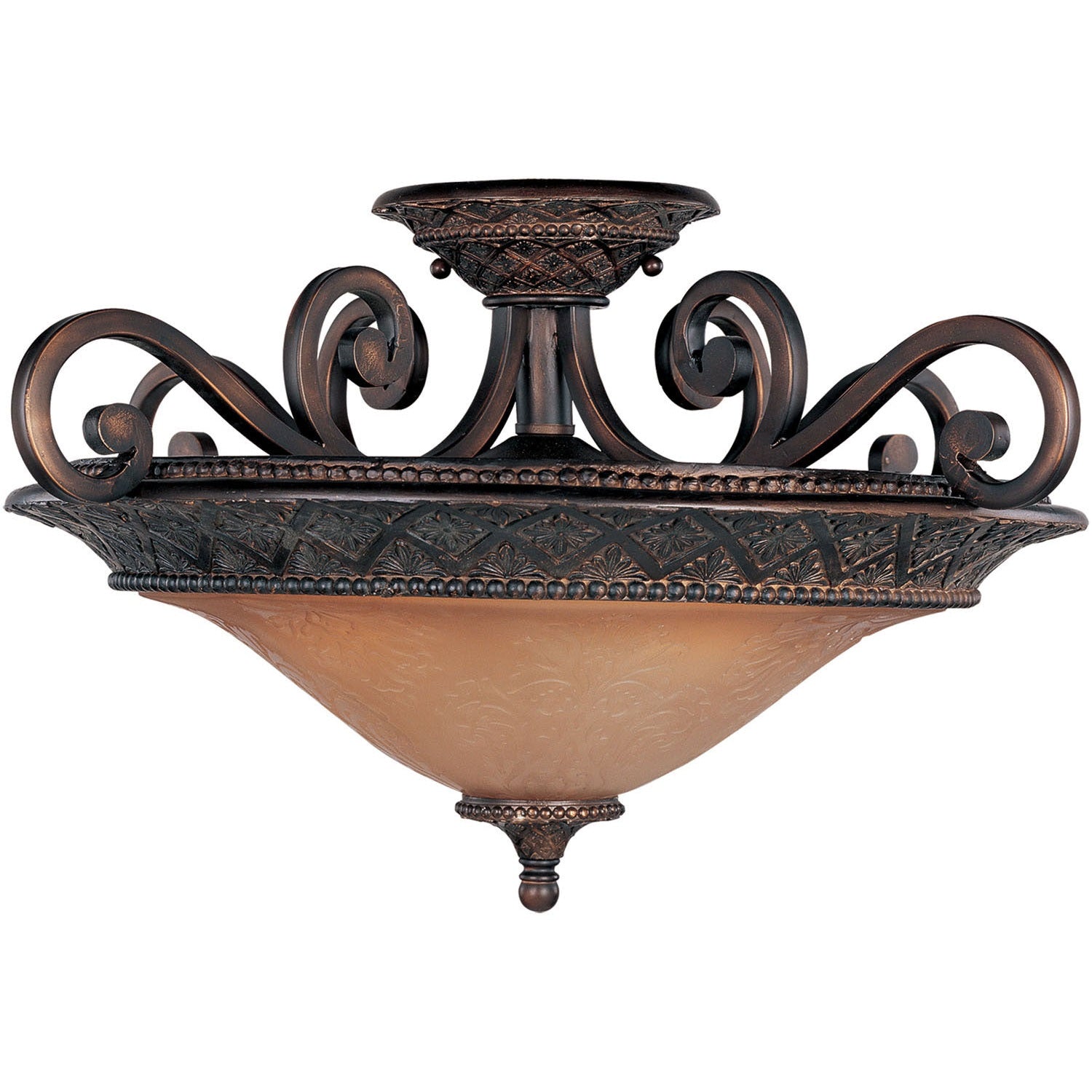 Maxim - 11241SAOI - Three Light Semi-Flush Mount - Symphony - Oil Rubbed Bronze