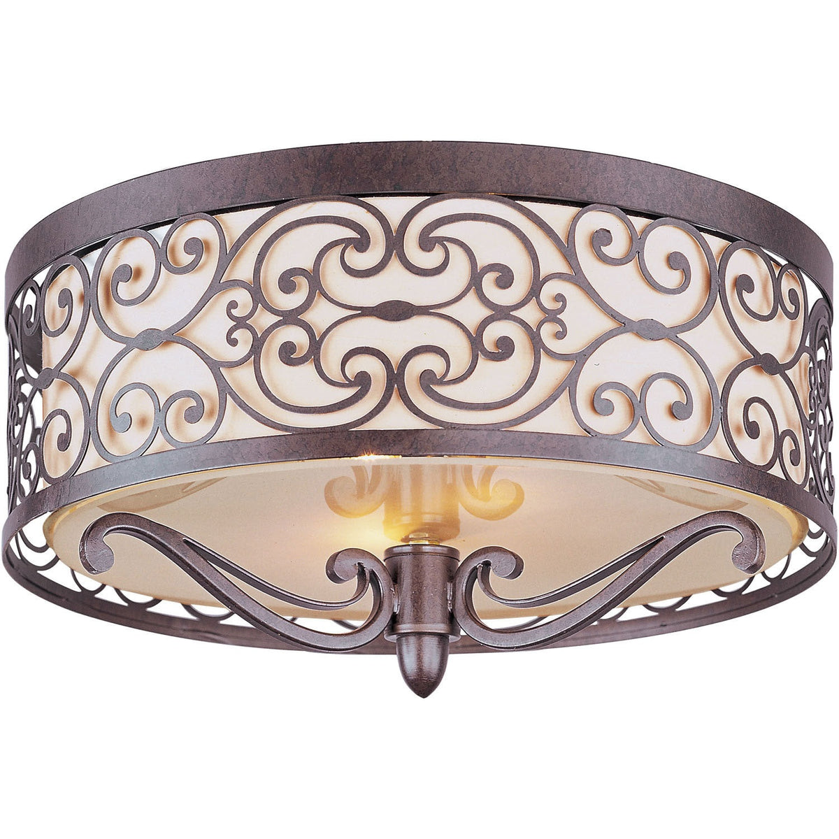 Maxim - 21151WHUB - Two Light Flush Mount - Mondrian - Umber Bronze