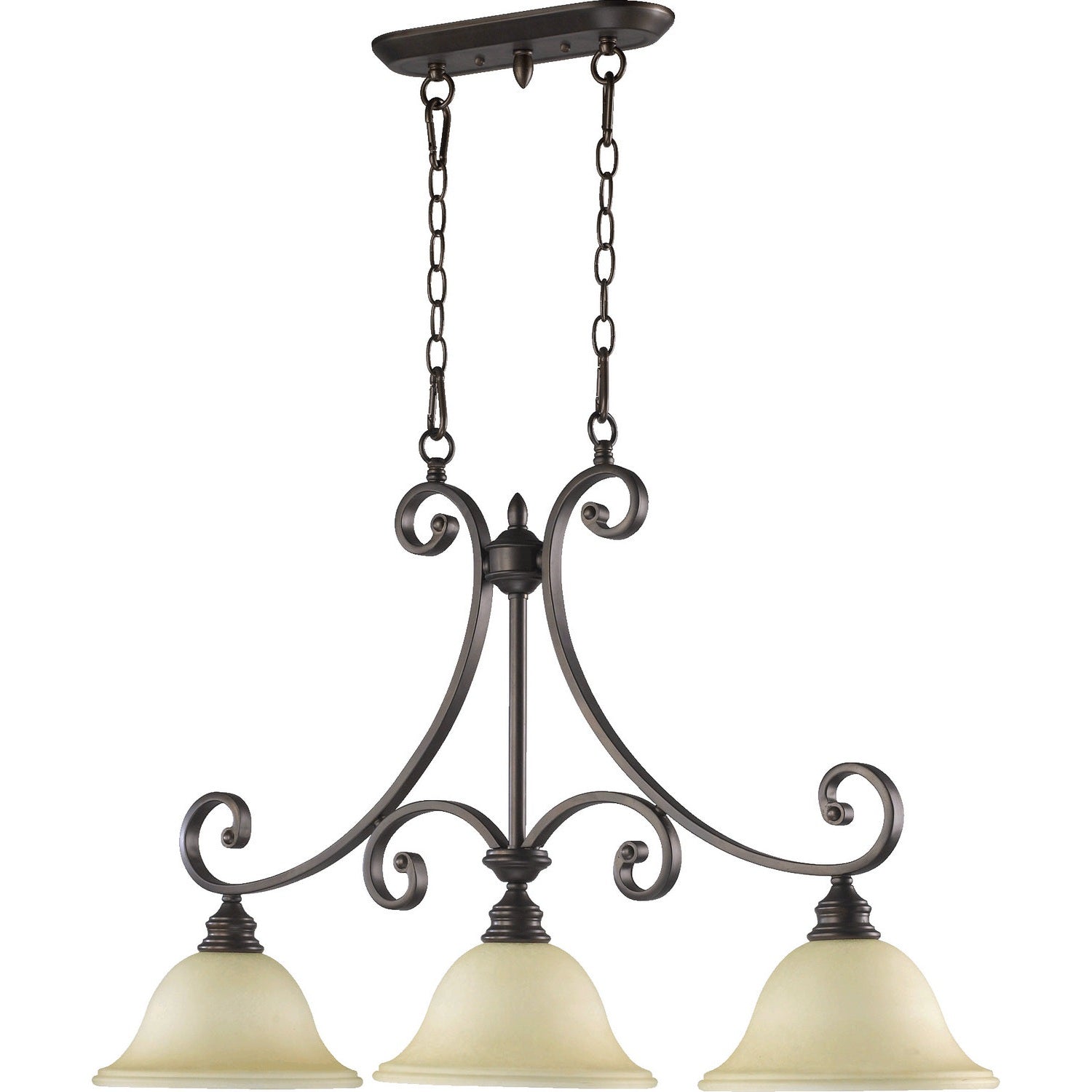 Quorum - 6554-3-86 - Three Light Island Pendant - Bryant - Oiled Bronze