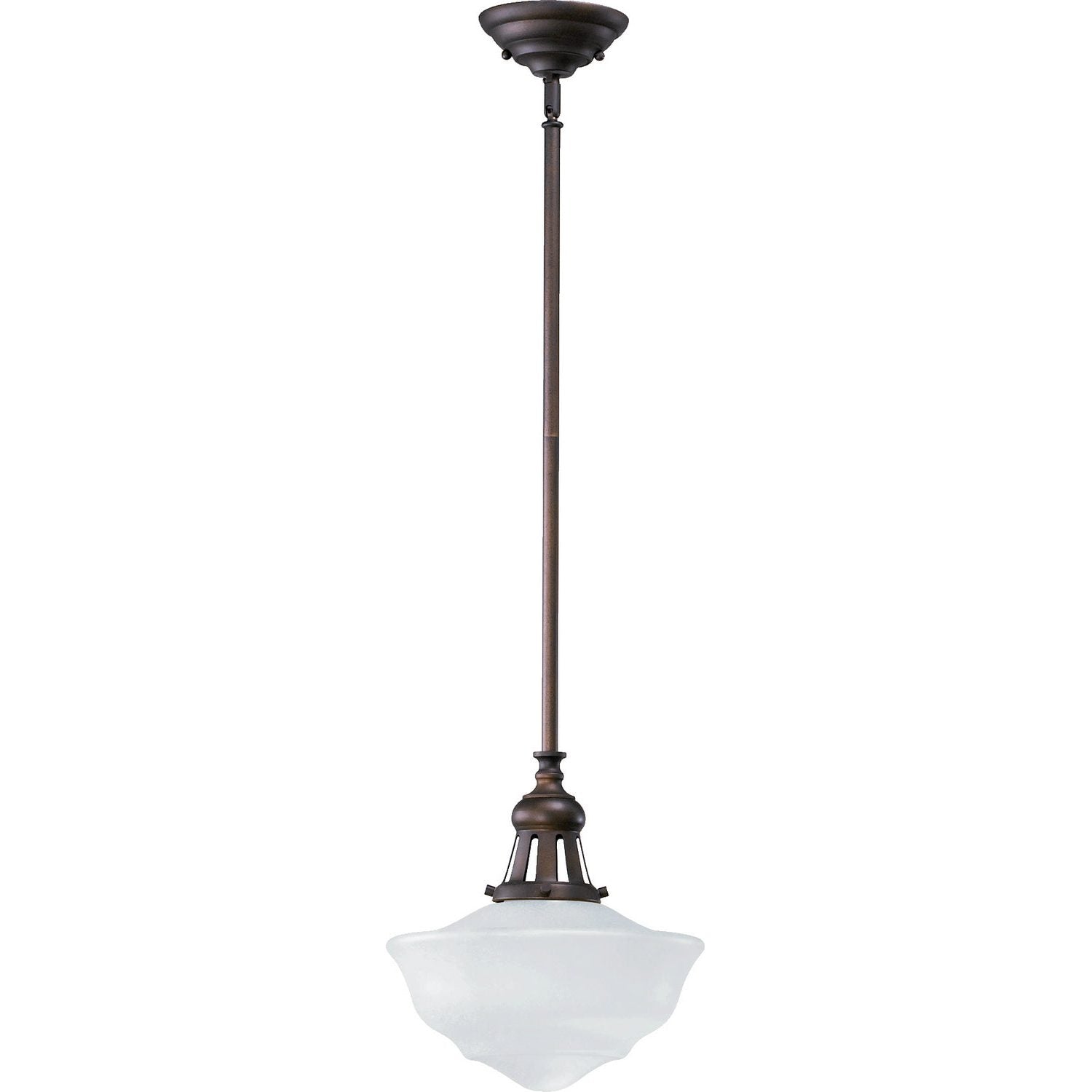 Quorum - 801-12-186 - One Light Pendant - Schoolhouse Pendants - Oiled Bronze