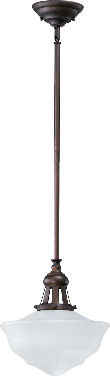 Quorum - 801-12-186 - One Light Pendant - Schoolhouse Pendants - Oiled Bronze