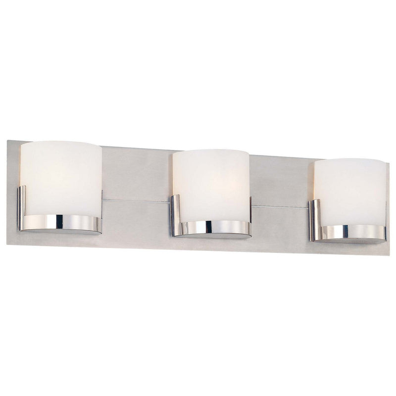 George Kovacs - P5953-077 - Three Light Bath - Convex - Chrome