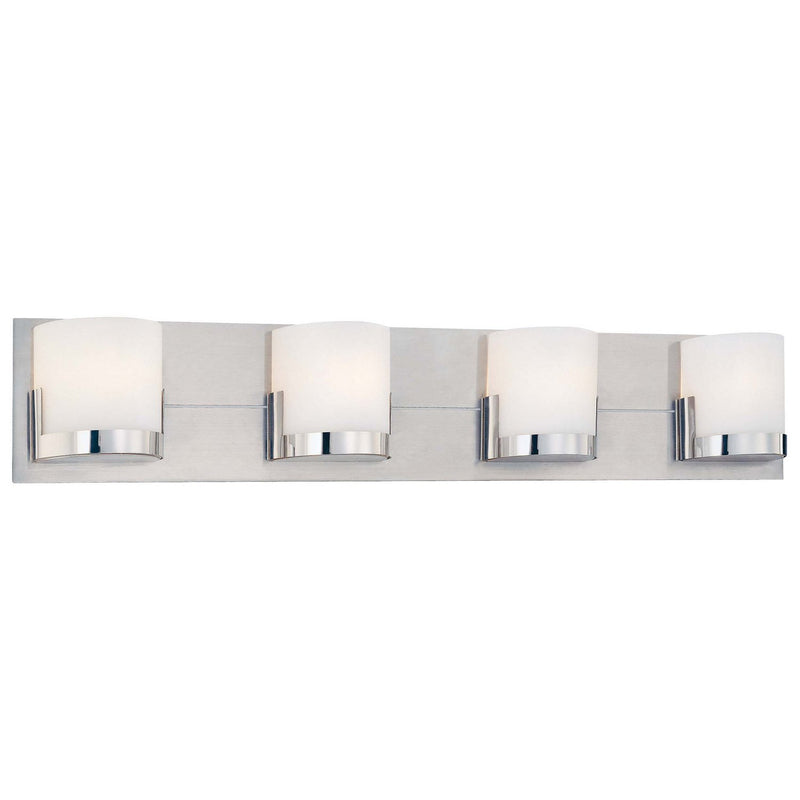 George Kovacs - P5954-077 - Four Light Bath - Convex - Chrome