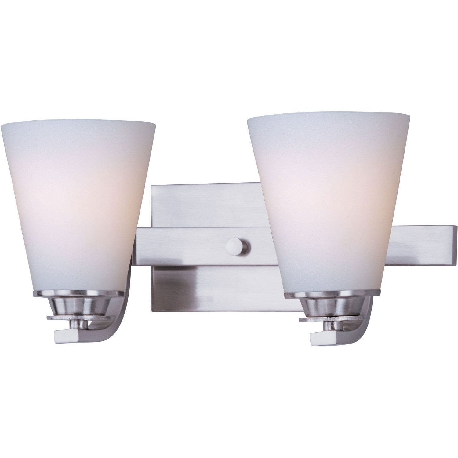 Maxim - 9012SWSN - Two Light Bath Vanity - Conical - Satin Nickel