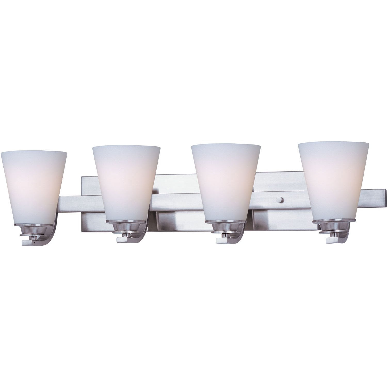 Maxim - 9014SWSN - Four Light Bath Vanity - Conical - Satin Nickel