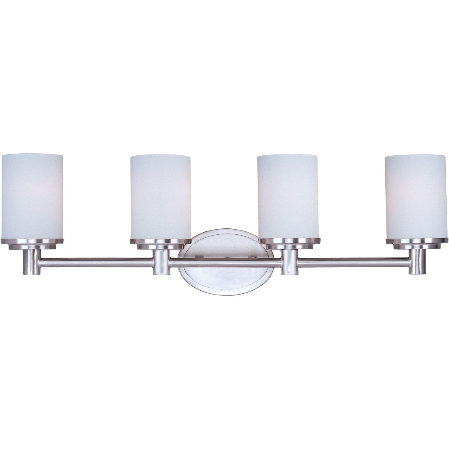 Maxim - 9054SWSN - Four Light Bath Vanity - Cylinder - Satin Nickel