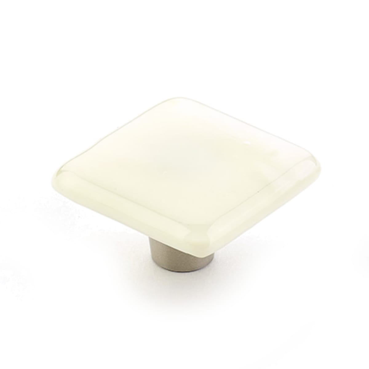 Ice 1-1/2"  Modern Designer Glass Square Glam Luxury Cabinet Knob Drawer Knob - Made in USA
