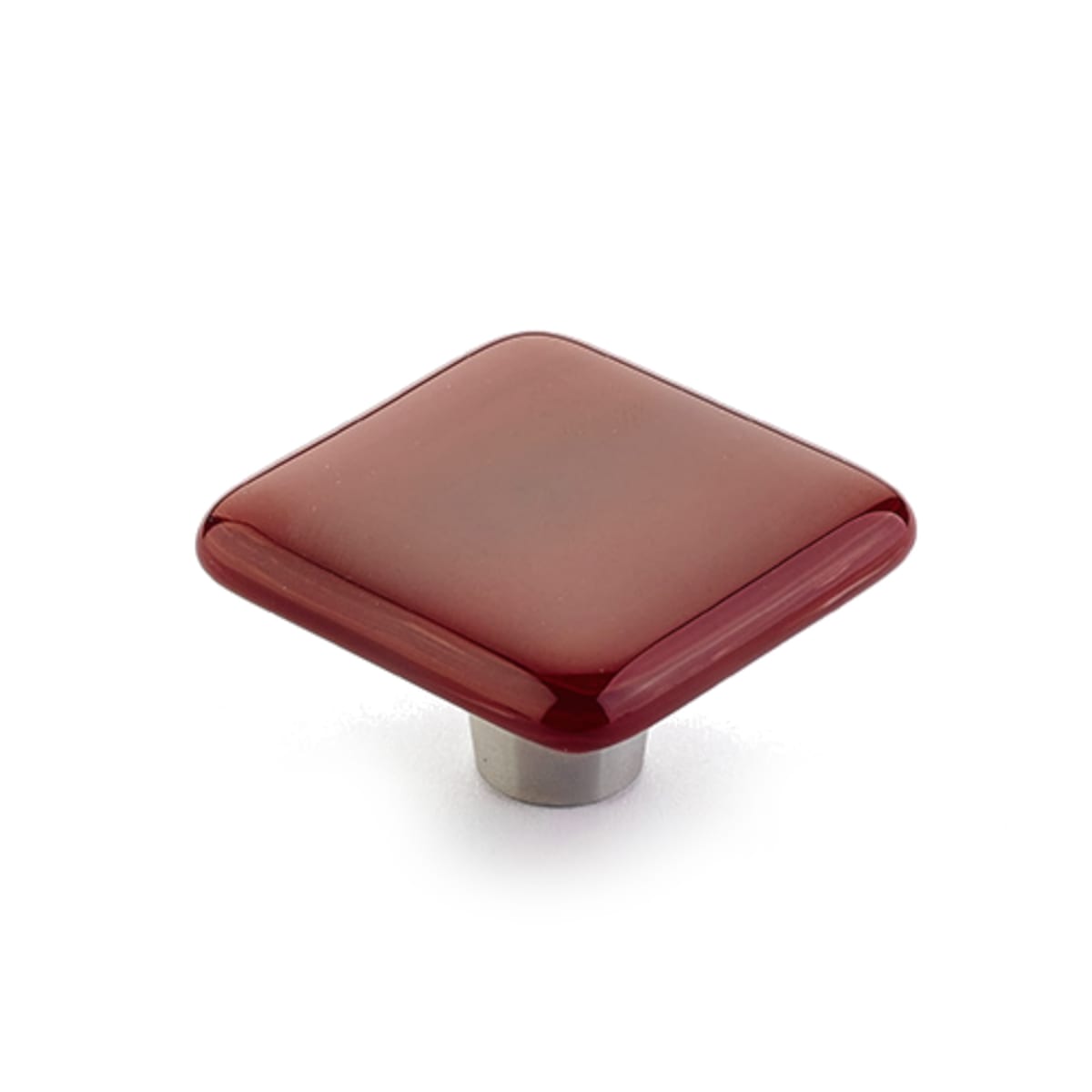 Ice 1-1/2"  Modern Designer Glass Square Glam Luxury Cabinet Knob Drawer Knob - Made in USA