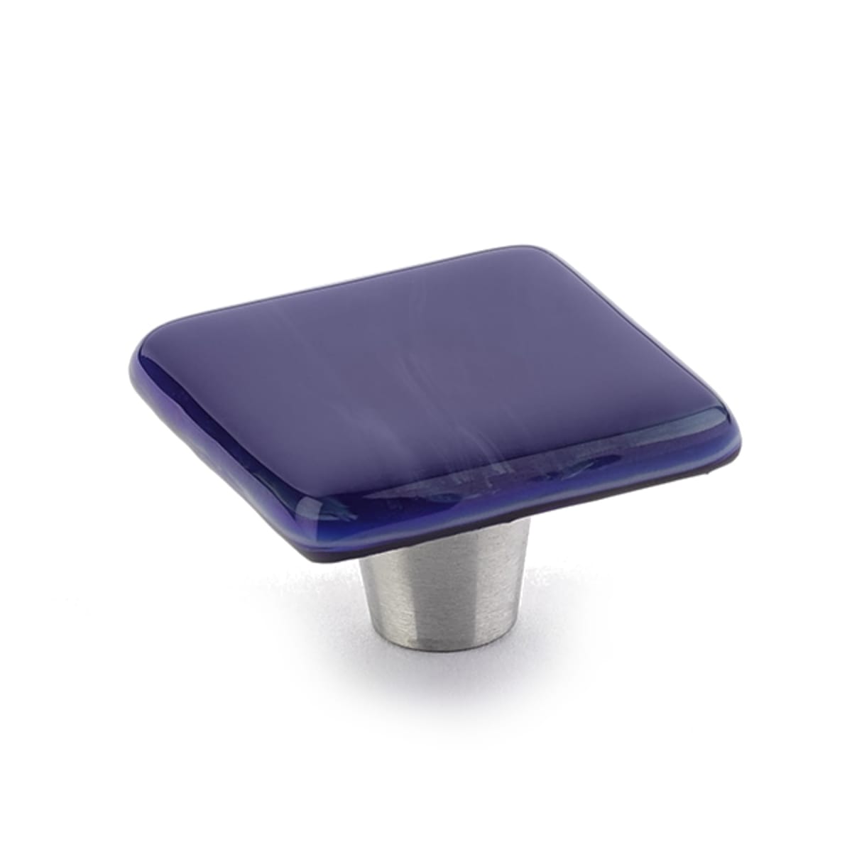 Ice 1-1/2"  Modern Designer Glass Square Glam Luxury Cabinet Knob Drawer Knob - Made in USA