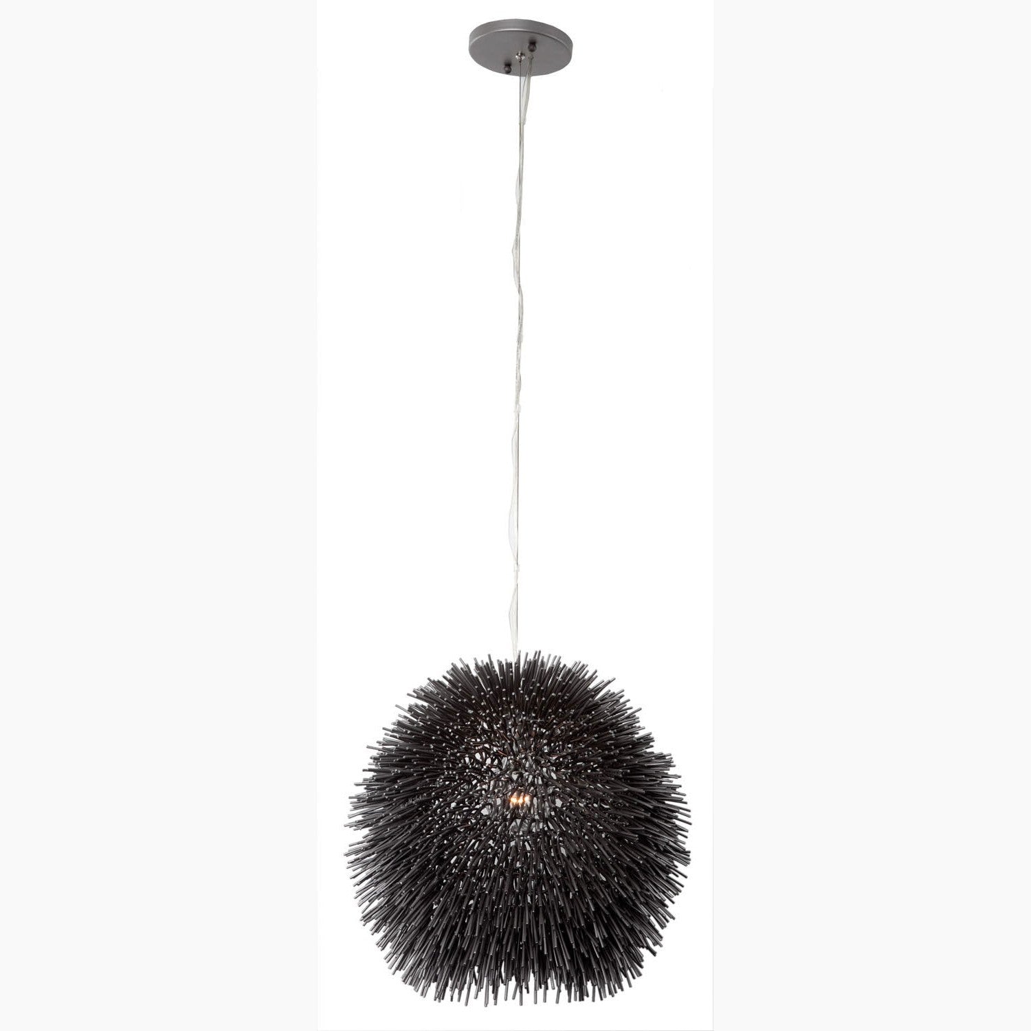 Varaluz - 169M01BL - One Light Mini Pendant - Urchin - Black
